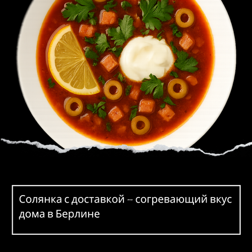 Солянка с доставкой – согревающий вкус дома в Берлине