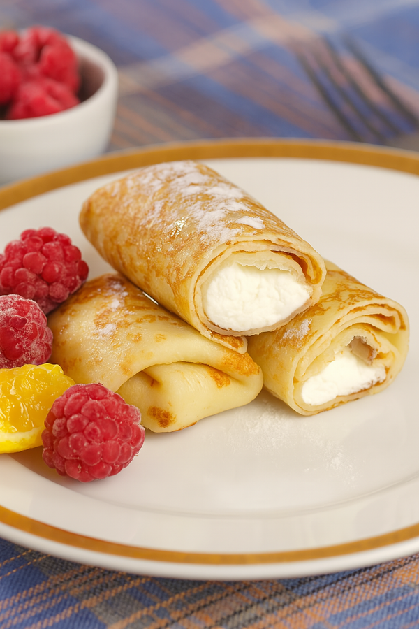 Blini with cottage cheese 8 pcs