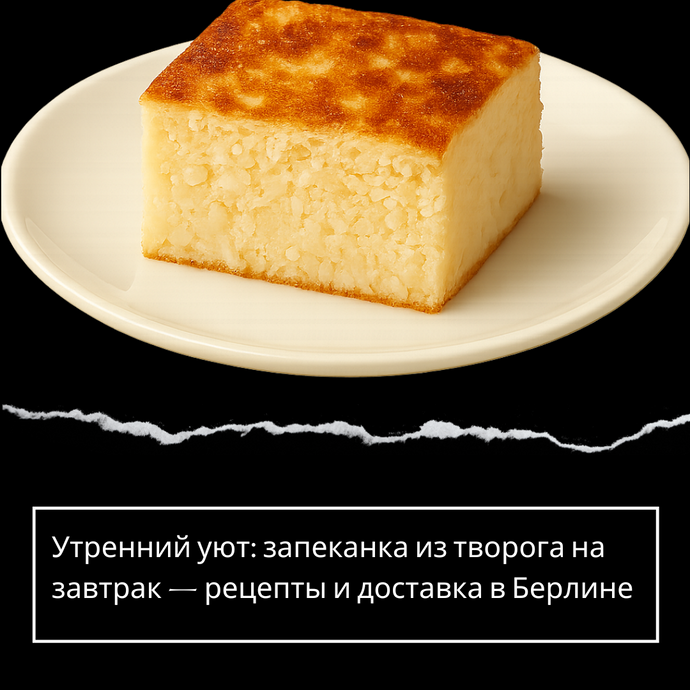 Утренний уют: запеканка из творога на завтрак — рецепты и доставка в Берлине