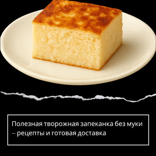 Полезная творожная запеканка без муки – рецепты и готовая доставка