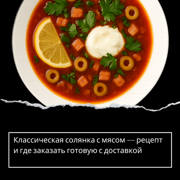 Солянка в Берлине с доставкой на дом – вкус дома в каждой ложке
