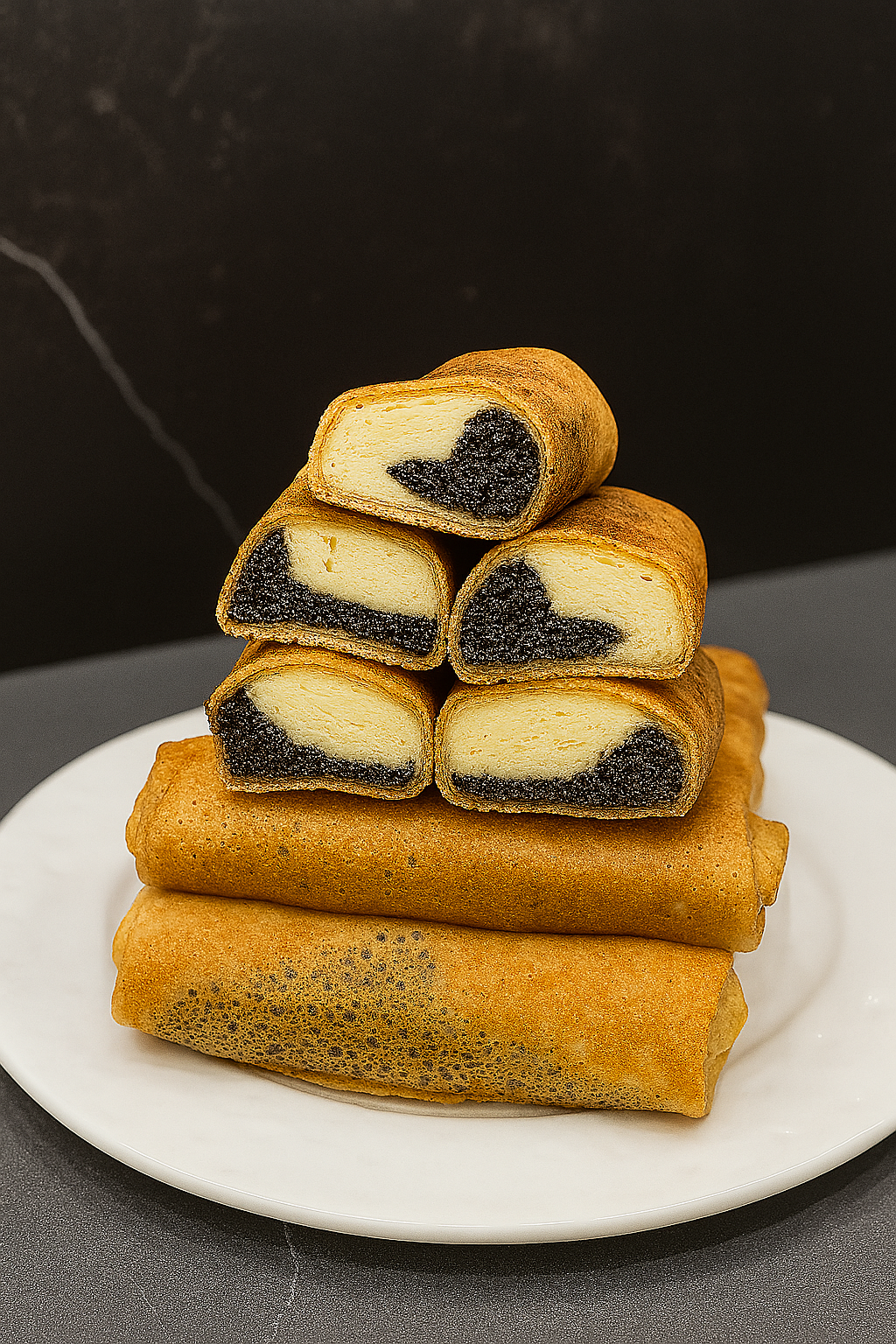 Блины с творогом и маком