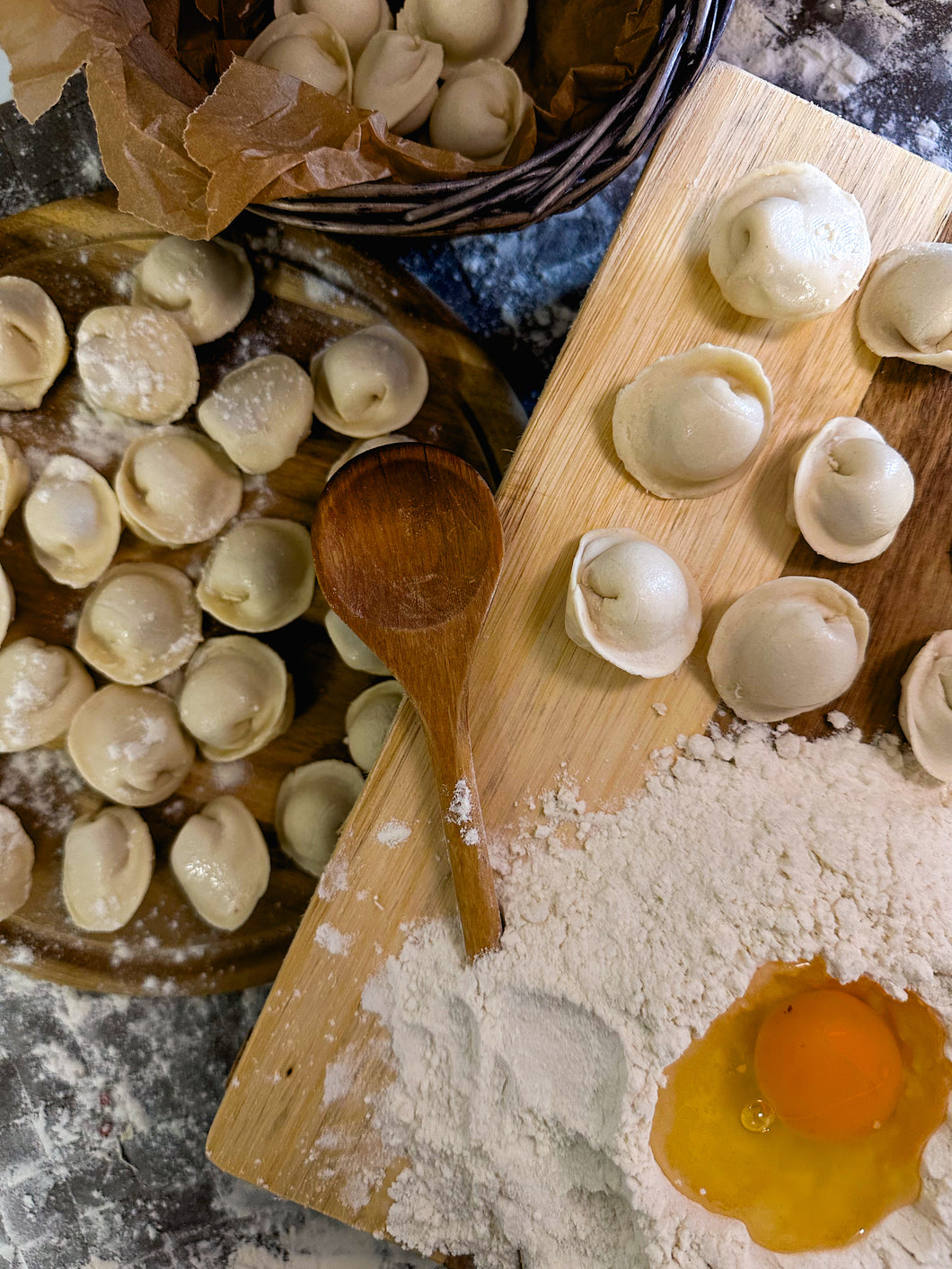 Pelmeni mit Putenfleischfüllung